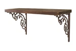 Pair Cast Iron Shelf Brackets 11.25"X9.25" Rustic Heavy Duty Scroll Wall Mount. Fixed Price $20.67.