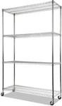 Ale Complete Wire Shelving Unit W/caster, Four-shelf, 48 X 18 72, Silver. Fixed Price $215.99.