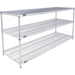 Global Industrial Shelf Chrome Wire Shelving Unit Starter 72"W X 12"D 34"H. Fixed Price $203.96.