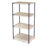 Vented Plastic Shelving Nexelon Finish 60X18X74. Fixed Price $330.80.