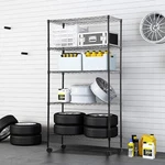 Wire Shelving Unit Metal Shelf With 5 Tier Casters Adjustable Layer Rack Strong. Fixed Price $49.99.