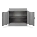 Tennsco 1430 Gray Shelving Storage Cabinet, H, 36 W, 18 D, Swing,. Fixed Price $294.99.