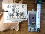 Original Grant #26 Pilaster Clips - 48 Pcs Enough For 12 Drawers/shelves Nos!. Fixed Price $62.00.