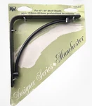 Knape & Vogt Art Deco Bracket Black 200M Blk 6. Fixed Price $9.99.