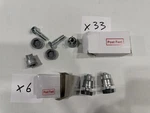 Uline Chrome Wire Shelving Post Feet New Lot- 78 Total. Fixed Price $69.99.