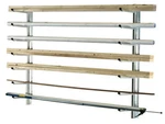 50" Heavy Duty Galvanized Steel Wall Mount Wood Pipe Garage Storage Rack 1050 Lb. Fixed Price $138.69.