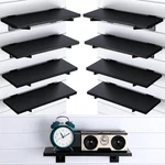Beeveer 8 Pack Wooden Slatwall Shelf Set 15.7 5.9 Inch Black Shelves. Fixed Price $75.99.