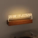 Coolgift Mart Now Playing Vinyl Record Stand Wall Mount, Light Up Brown. Fixed Price $50.69.