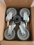 Nexel 5" Swivel Stem Casters Wheels CA5S4R Set Of. Fixed Price $44.99.