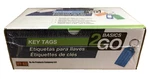 Hy-ko BASICS2GO Multicolor Plastic Key Id Label Tags W/ 3/4" Ring, 200 Count **. Fixed Price $29.99.