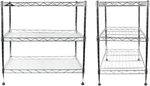 Apollo Hardware Chrome 3-TIER Wire Shelving Unit X12 20" With Shelf Liner. Fixed Price $35.19.