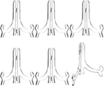 Hestya 6 Pack 7 Inch Acrylic Easel Stand, Display Plate Pieces. Fixed Price $20.41.