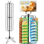 Spinner Retail Chip Rack Display Stand With 68.5 X 24 13.5 Inches, Black. Fixed Price $143.12.