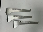Knape & Vogt Mfg Co 8 Anochrome Finish Shelf Brackets - Set Of 3. Fixed Price $10.00.