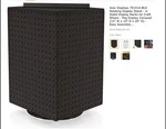 Azar Displays Four-sided Revolving 14"W X 20"H Pegboard Counter W/pegs. Fixed Price $89.99.
