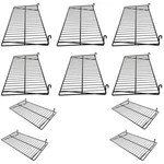 10 Pc Gloss Black 24'' 12'' Wire Shelf Shelves Gridwall Display Fixture. Fixed Price $149.99.