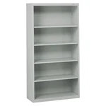 Tennsco B-66LG 5-SHELF Stationary Bookcase, 66"X34-1/2" Light Gray. Fixed Price $485.99.