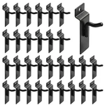 30 Pack 1 Black Hooks, Garage Accessories, Display. Fixed Price $38.42.