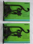 Garden Treasures Plant Brackets 9" Brushed Bronze Set Of (2) Holds 30LBS. New. Fixed Price $32.25.