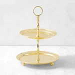 Heirloom Gold 2-TIERED Stand Elegant Serving Display 32301. Fixed Price $103.99.