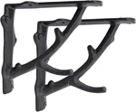 Nach Decorative Shelf Brackets, 2 Pack Of X 7.3 Inch, Black Cast Iron Rust. Fixed Price $46.00.