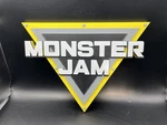 Monster Jam Logo Sign Display 3D Wall Desk Shelf Art. Fixed Price $19.99.