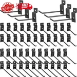 50 Packs Hooks 4 Inch 6 Panel Display Metal Black. Fixed Price $35.81.