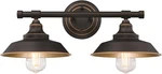 6132900 Iron Hill Vintage-style Two Light Led Indoor Wall Fixture, Oil Rubbed Br. Fixed Price $163.99.
