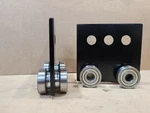Unistrut P2950EG 4 Wheel 3 Hole Trolley Assembly (asw Brand). Fixed Price $30.00.