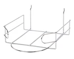 Sswbasics Chrome Wire Hat Display Rack For Slatwall Pegboard 8-5/8". Fixed Price $18.54.