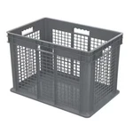 Akro-mils 37676GREY Vented & Stackable Straight Wall Storage Container, 26.6. Fixed Price $41.59.
