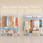 Portable Closets For Hanging Clothes Heavy Duty Racks And Shelving Us. Fixed Price $125.98.