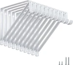 10 Pack Heavy Duty Closet Shelf Rod Brackets Wall Mount Supports White 250LB. Fixed Price $51.76.