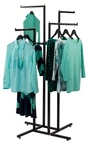Sswbasics 4 Way Clothing Display Rack With Straight Arms (black). Fixed Price $121.30.