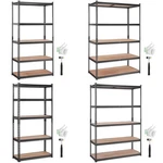 Uimoso Storage Shelving Unit Garage Rack 5-TIER Adjustable 2000 Lbs Load. Fixed Price $75.49.