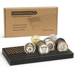 Samplife Rack,challenge Coins Display Stand Shelves Wooden Army Black. Fixed Price $18.98.