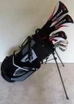 Mens Left Handed Golf Club Full Set Driver, Wood, Hybrid, Irons Putter Stand Bag. Fixed Price $459.99.