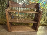 Vintage Style Handcrafted Wooden Oak Shelf Spice Rack. Fixed Price $25.00.
