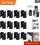Cost-effective 24 Pack Shelf Lock Clips Perfect Replacement For Wire Shelving. Fixed Price $16.14.
