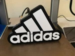 Adidas Logo Sign 3D Display Black White Desk Shelf Decor Collectible. Fixed Price $16.99.
