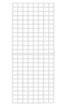Panel 2' X 6' (total Height) Travel Metal White. Fixed Price $42.95.