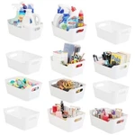 Tiawudi 12 Pack Storage Bins, Plastic Containers, Multi-use Organizer. Fixed Price $44.98.