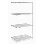 Nexel Chrome Wire Shelving Add-on 36"W 21"D 63"H. Fixed Price $149.08.