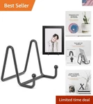 Chic 3-INCH Plate Holder Stands Metal Design For Showcase 2-PACK. Fixed Price $17.99.