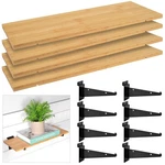 4 Pcs Slatwall Shelves Board Accessories 15" X 5.98" Metal Brackets.... Fixed Price $63.52.