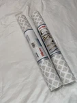 Con-tact Brand Shelf Liner 2-PACK Grey/white 18FT X 18IN Adhesive Rolls. Fixed Price $8.00.
