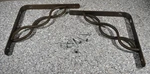 2 - Rubbermaid 8" Shelf Bracket Celtic Scroll Brown Metal Euc. Fixed Price $14.99.