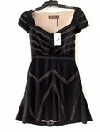 Nwt Free People Elle Lace Panel Crepe Black Mini Dress Sz 4 Pink Retail $250.00. Fixed Price $50.00.