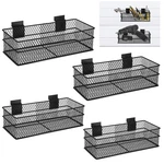 Slatwall Set Of 4, Metal Ventilated Hanging Wire Baskets, Retail Displ.... Fixed Price $62.12.