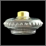 Oil Lamp Font Clear Crystal Glass For Cast Iron Wall Bracket Shelf. Fixed Price $34.95.